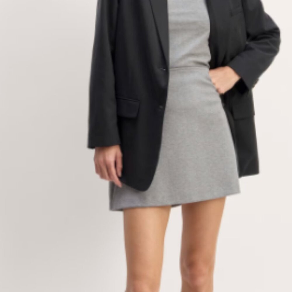 NWOT Everlane The Dream Mini Skirt Medium Grey